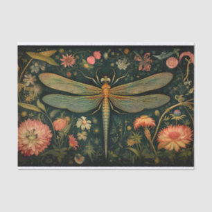 Papier Mousseline Dragonfly in Florals 6 Decoupage Papier