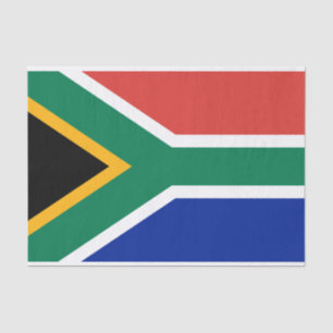 Papier Mousseline Drapeau Afrique du Sud Patriotique sud-africain