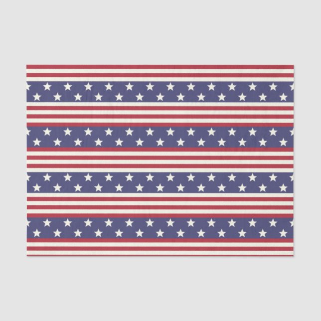 Papier Mousseline Drapeau américain patriotique Etats-Unis de (Recto)
