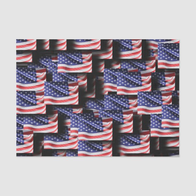 Papier Mousseline Drapeau américain, vieille gloire (Recto)