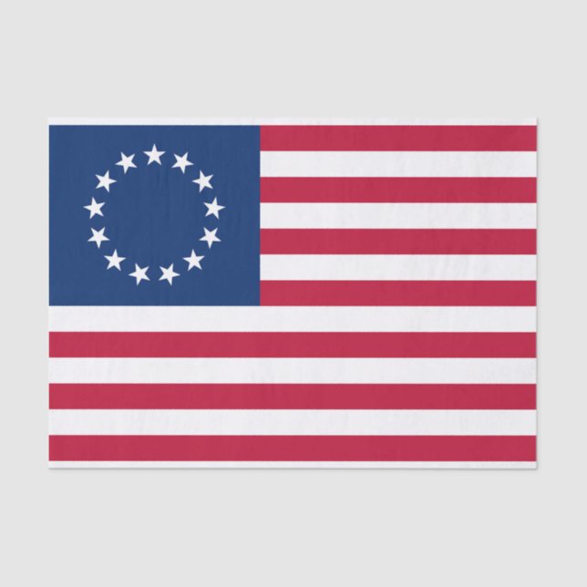 Papier Mousseline Drapeau Betsy Ross (Recto)