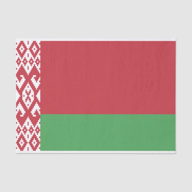 Papier Mousseline Drapeau biélorusse patriotique papier (Recto)