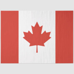 Papier Mousseline Drapeau canadien (Feuille d'érable) (Canada)