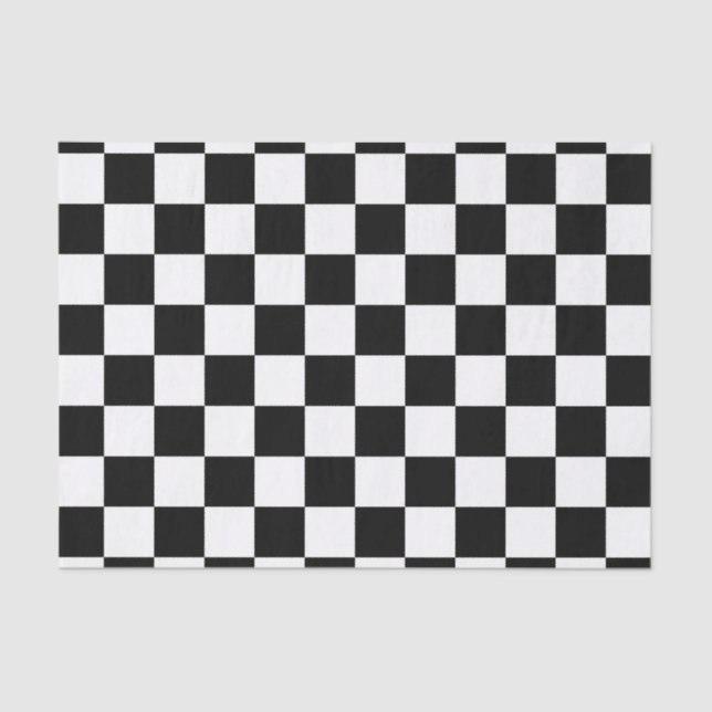 Papier Mousseline Drapeau Checkered quadrillé par plaid classique (Recto)