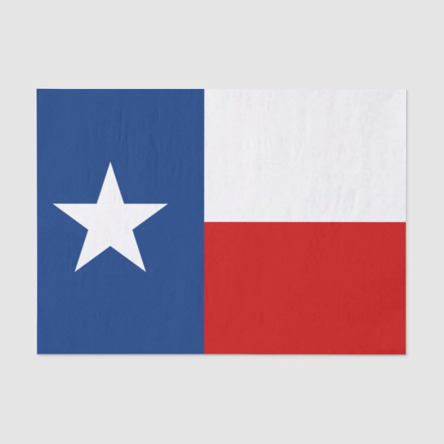 Papier Mousseline Drapeau classique d'état du Texas (Recto)