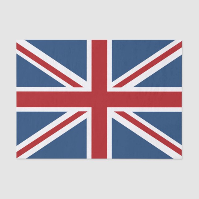 Papier Mousseline Drapeau classique d'Union Jack R-U (Recto)