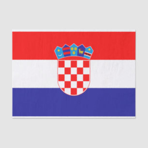 Papier Mousseline Drapeau croate