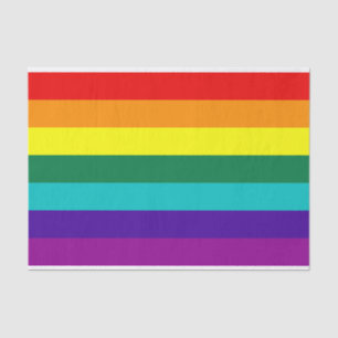 Papier Mousseline Drapeau de la Fierté arc-en-ciel 7 bandes