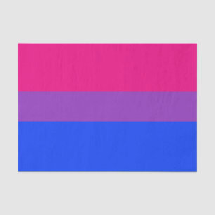 Papier Mousseline Drapeau de la fierté bisexuelle