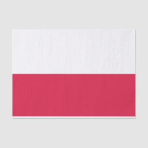 Papier Mousseline Drapeau de la Pologne