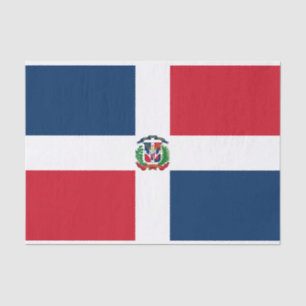 Papier Mousseline Drapeau de la République dominicaine