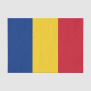 Papier Mousseline Drapeau de la Roumanie