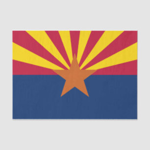 Papier Mousseline Drapeau de l'Arizona : Étoile de fondation Soleil,