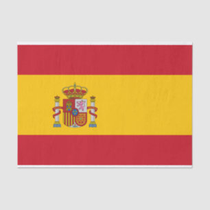 Papier Mousseline Drapeau de l'Espagne Tissu Paper