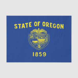 Papier Mousseline Drapeau de l'État de l'Oregon