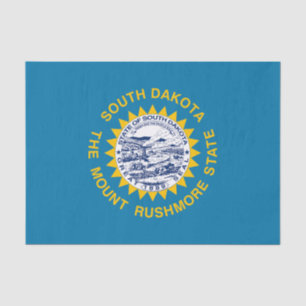 Papier Mousseline Drapeau de l'État du Dakota du Sud