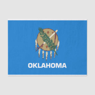 Papier Mousseline Drapeau de l'Oklahoma