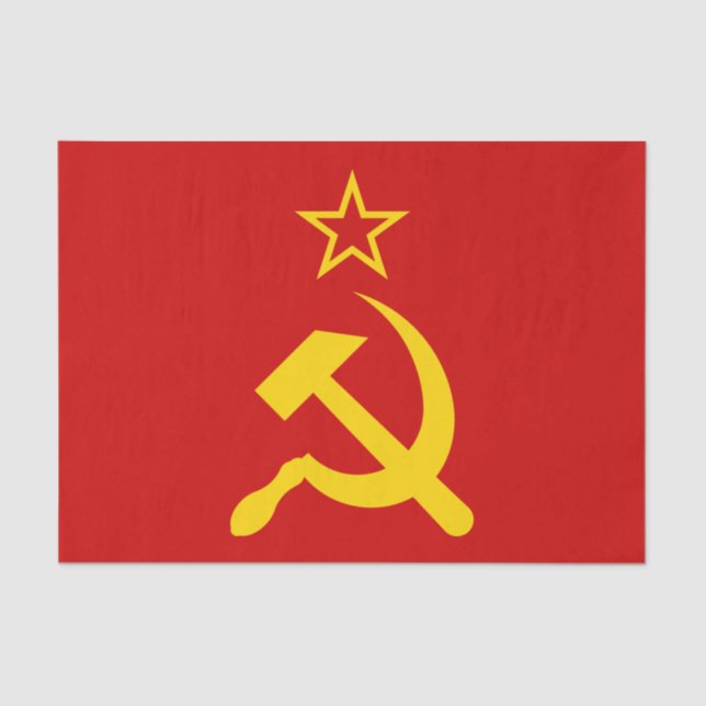 Papier Mousseline Drapeau de l'URSS - Drapeau de l'Union soviétique (Recto)