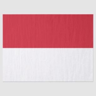 Papier Mousseline Drapeau de Monaco