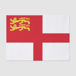 Papier Mousseline Drapeau de Sercq