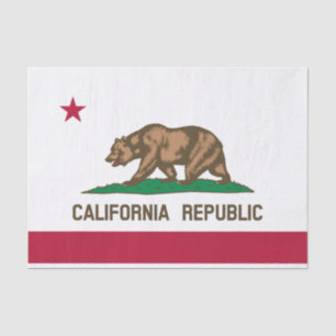 Papier Mousseline Drapeau d'État de Californie