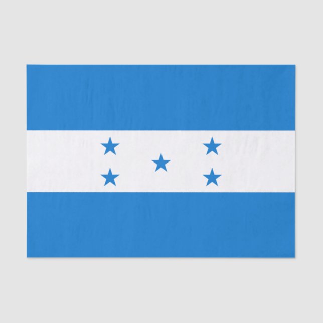 Papier Mousseline Drapeau du Honduras (Recto)