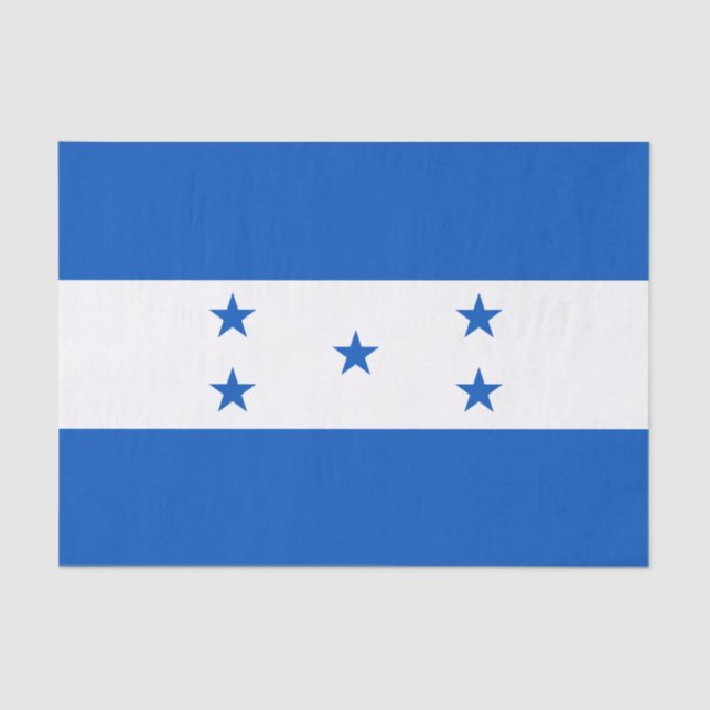 Papier Mousseline Drapeau du Honduras (Recto)