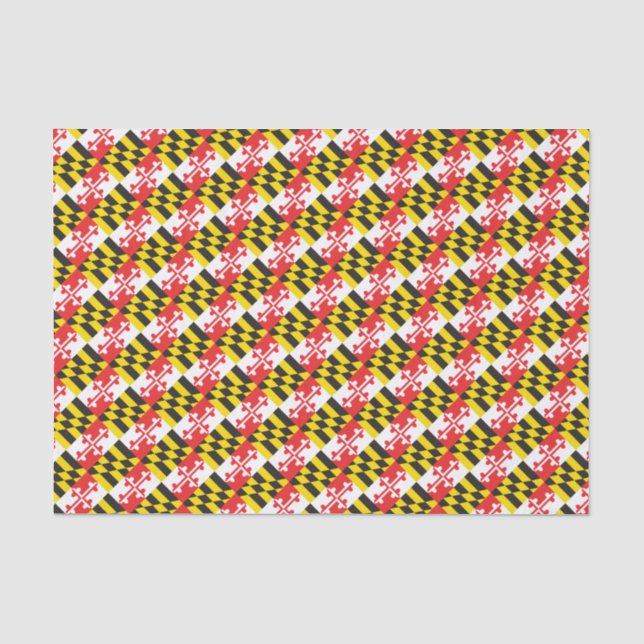 Papier Mousseline Drapeau du Maryland (Recto)