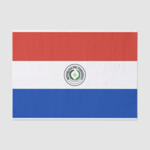 Papier Mousseline Drapeau du Paraguay