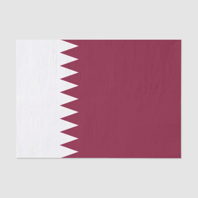 Papier Mousseline Drapeau du Qatar (Recto)