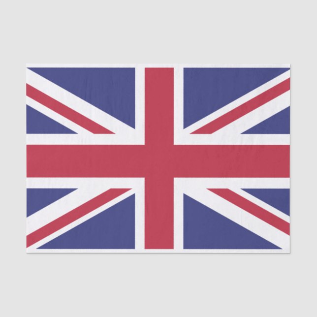 Papier Mousseline Drapeau du Royaume-Uni patriotique (Recto)