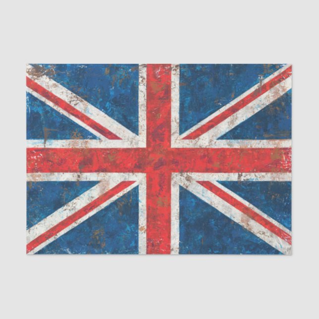 Papier Mousseline Drapeau d'Union Jack (Recto)
