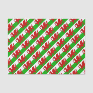 Papier Mousseline Drapeau Gallois / Pays de Galles - Cymru haute qua