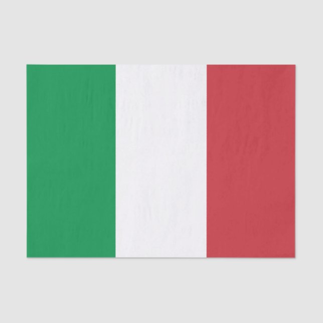 Papier Mousseline Drapeau Italie (Recto)