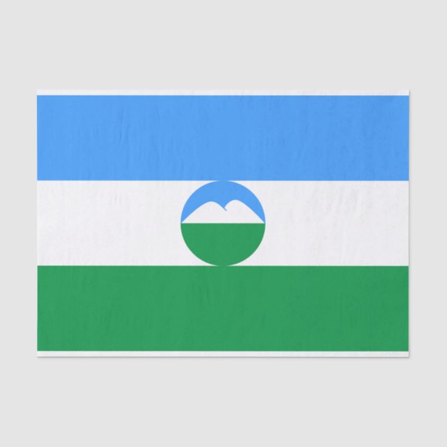 Papier Mousseline Drapeau Kabardino Balkaria (Recto)