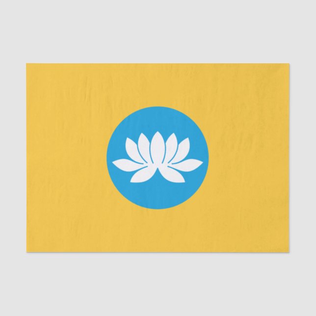 Papier Mousseline Drapeau Kalmykia (Recto)