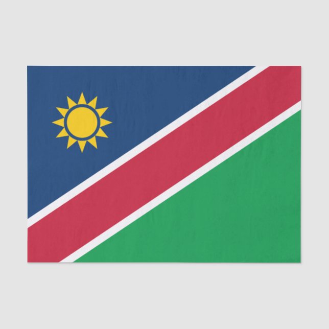 Papier Mousseline Drapeau Namibie (Recto)