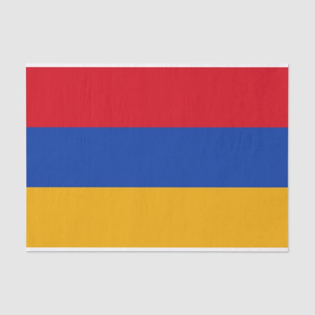 Papier Mousseline Drapeau patriotique arménien (Recto)