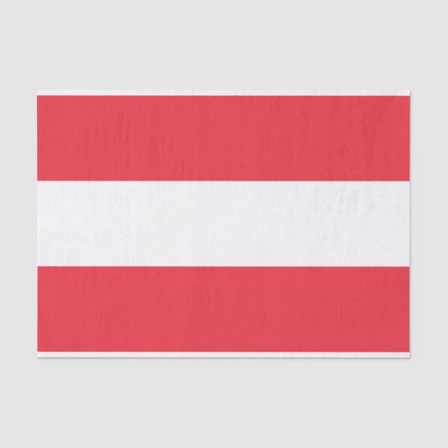 Papier Mousseline Drapeau patriotique autrichien (Recto)