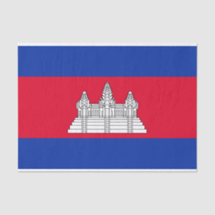 Papier Mousseline Drapeau patriotique cambodgien