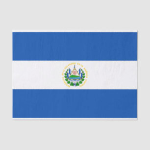 Papier Mousseline Drapeau patriotique d'El Salvador
