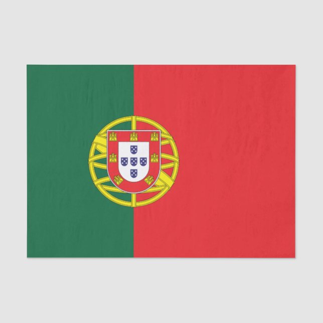Papier Mousseline Drapeau Portugal (Recto)