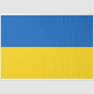 Papier Mousseline Drapeau ukrainien (Ukraine) - Papier de tissus