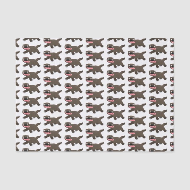 Papier Mousseline Drôle animal avide de carcajou (Recto)