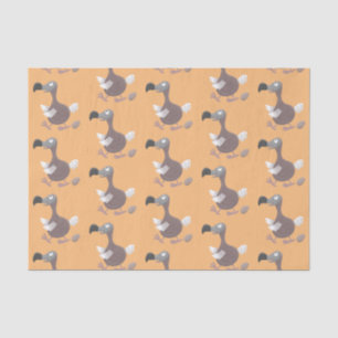 Papier Mousseline Drôle dessin animé d'oiseau de dodo