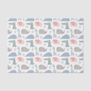 Papier Mousseline Drôle Visage mignon Doodle Motif animal