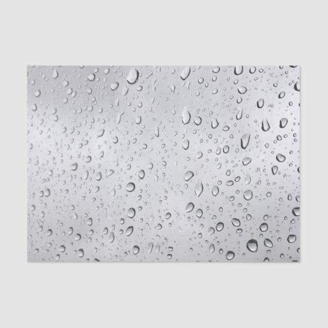 Papier Mousseline Droplets de pluie (Recto)