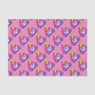 Papier Mousseline Dunette assez pourpre Emoji de licorne