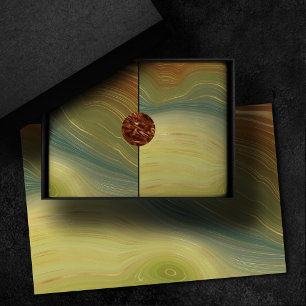 Papier Mousseline Earthy Retro Strata Agate de ton neutre Vintage