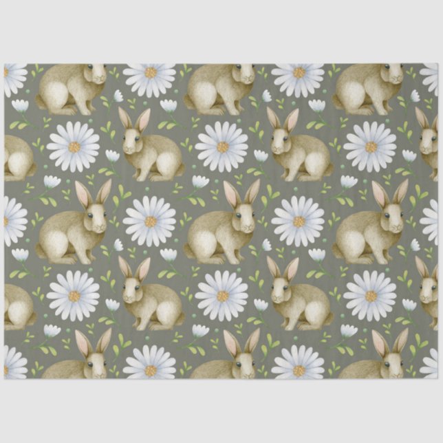 Papier Mousseline Easter Bunny Series Design 7 (Recto)